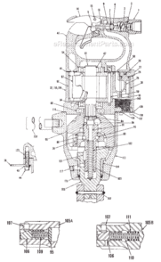 Page A Diagram and Parts List for CP0610 T018042 Chicago Pneumatic Wrench